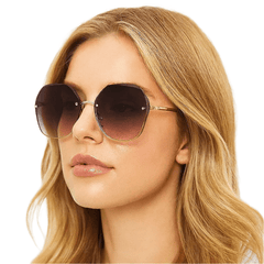 Polygonal Metal Sunglasses – Retro Luxury UV400 Eyewear - Onlytenbucks.com