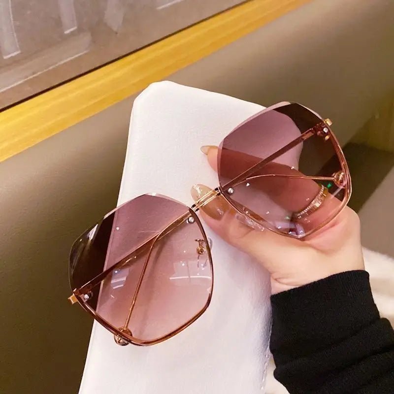 Polygonal Metal Sunglasses – Retro Luxury UV400 Eyewear - Onlytenbucks.com
