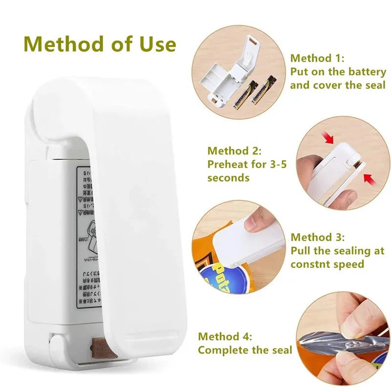 Mini Handy Portable Bag Heat Sealer - Onlytenbucks.com