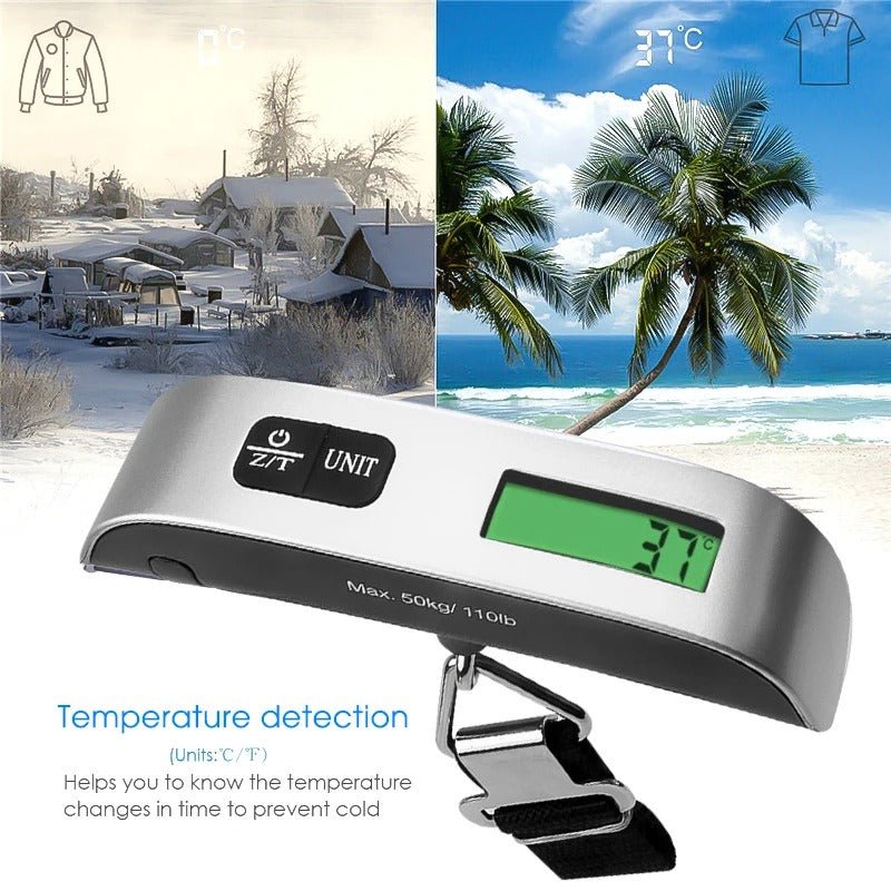 Portable Digital Hanging Scale – LCD Display Electronic Luggage Weight Balance - Onlytenbucks.com