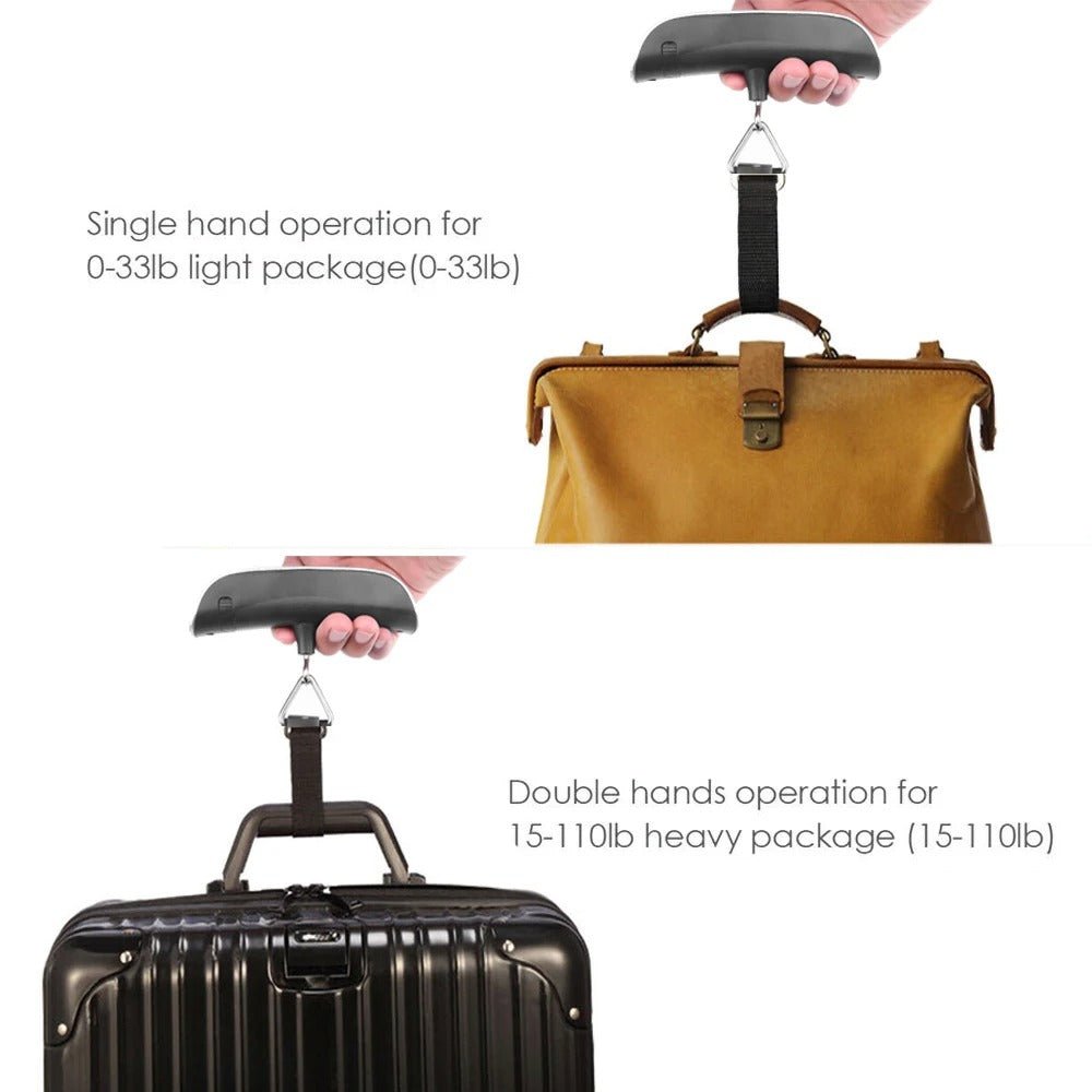 Portable Digital Hanging Scale – LCD Display Electronic Luggage Weight Balance - Onlytenbucks.com