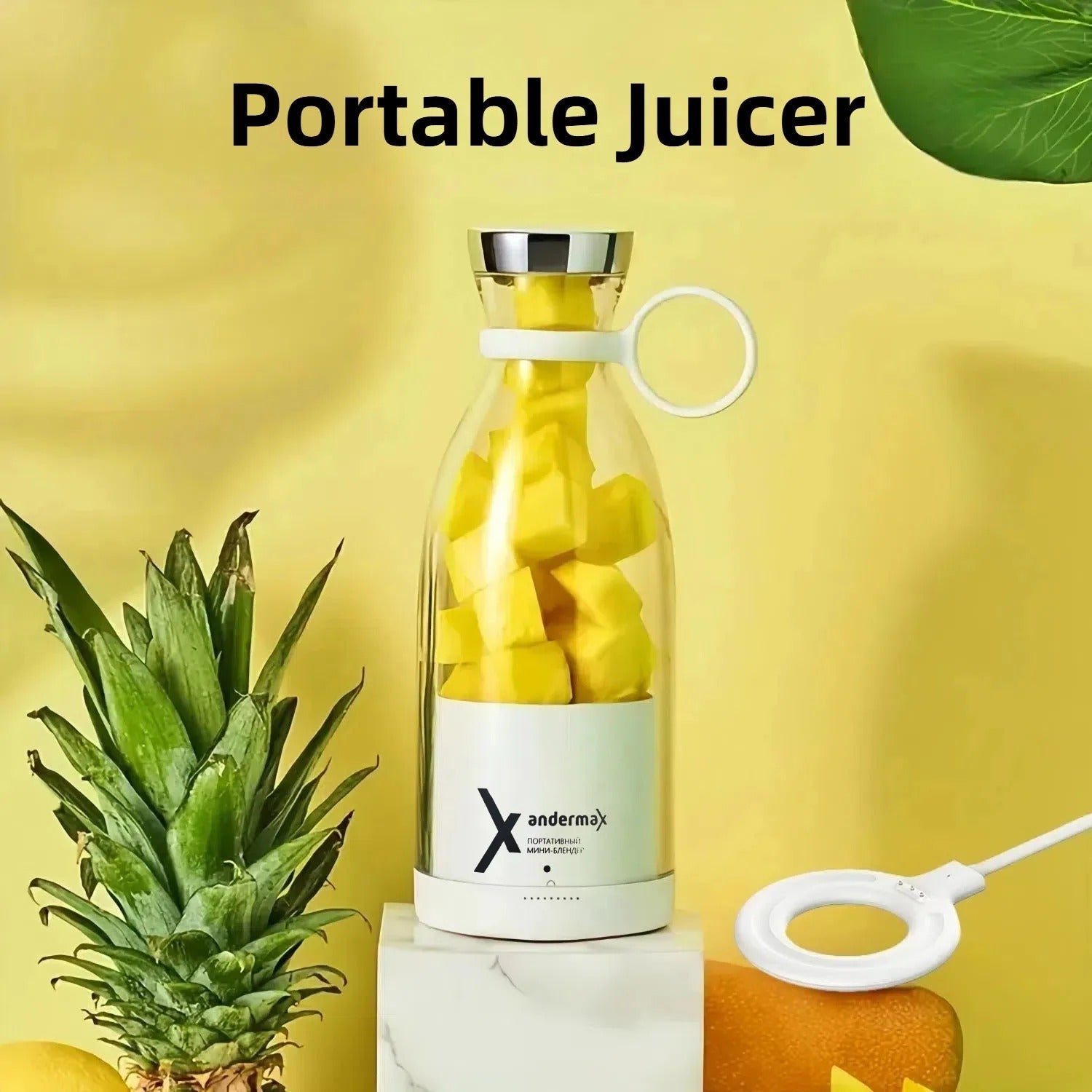 Portable Electric Juicer Blender – 350ml USB Rechargeable Mini Mixer - Onlytenbucks.com