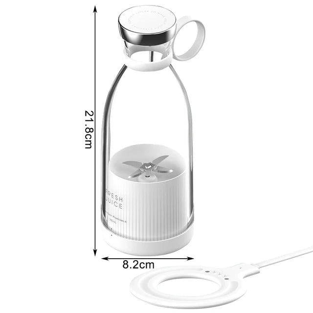 Portable Electric Juicer Blender – 350ml USB Rechargeable Mini Mixer - Onlytenbucks.com
