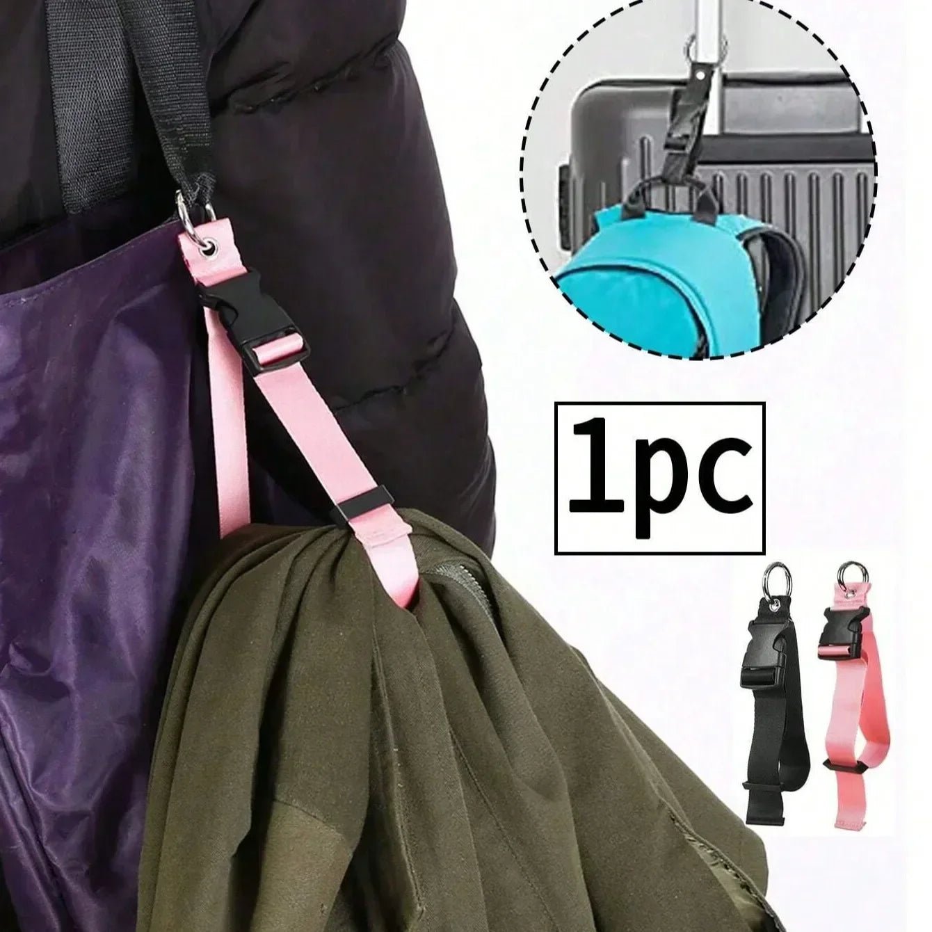 Portable Luggage Strap Holder – Anti - Theft Nylon Bag Gripper - Onlytenbucks.com