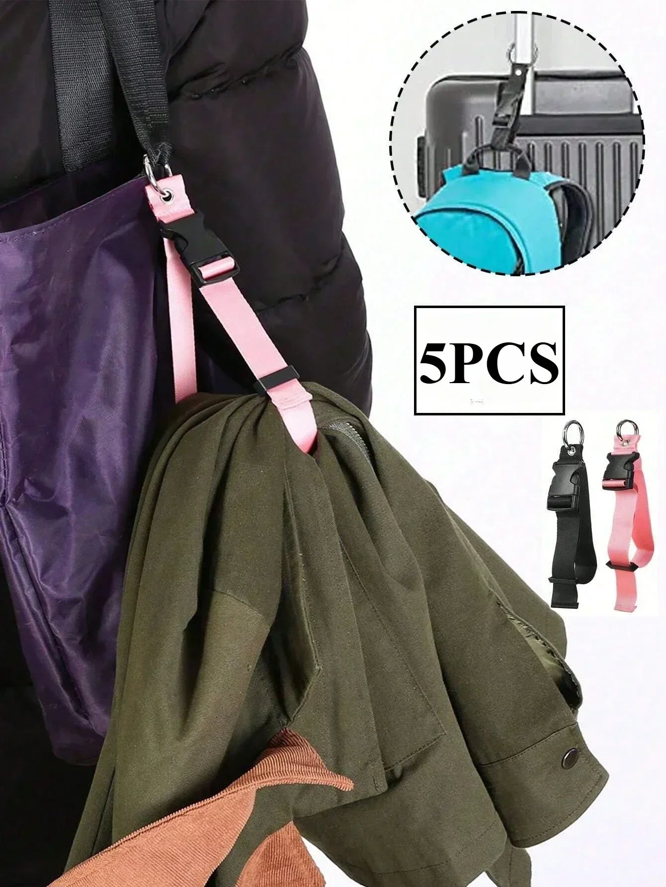 Portable Luggage Strap Holder – Anti - Theft Nylon Bag Gripper - Onlytenbucks.com