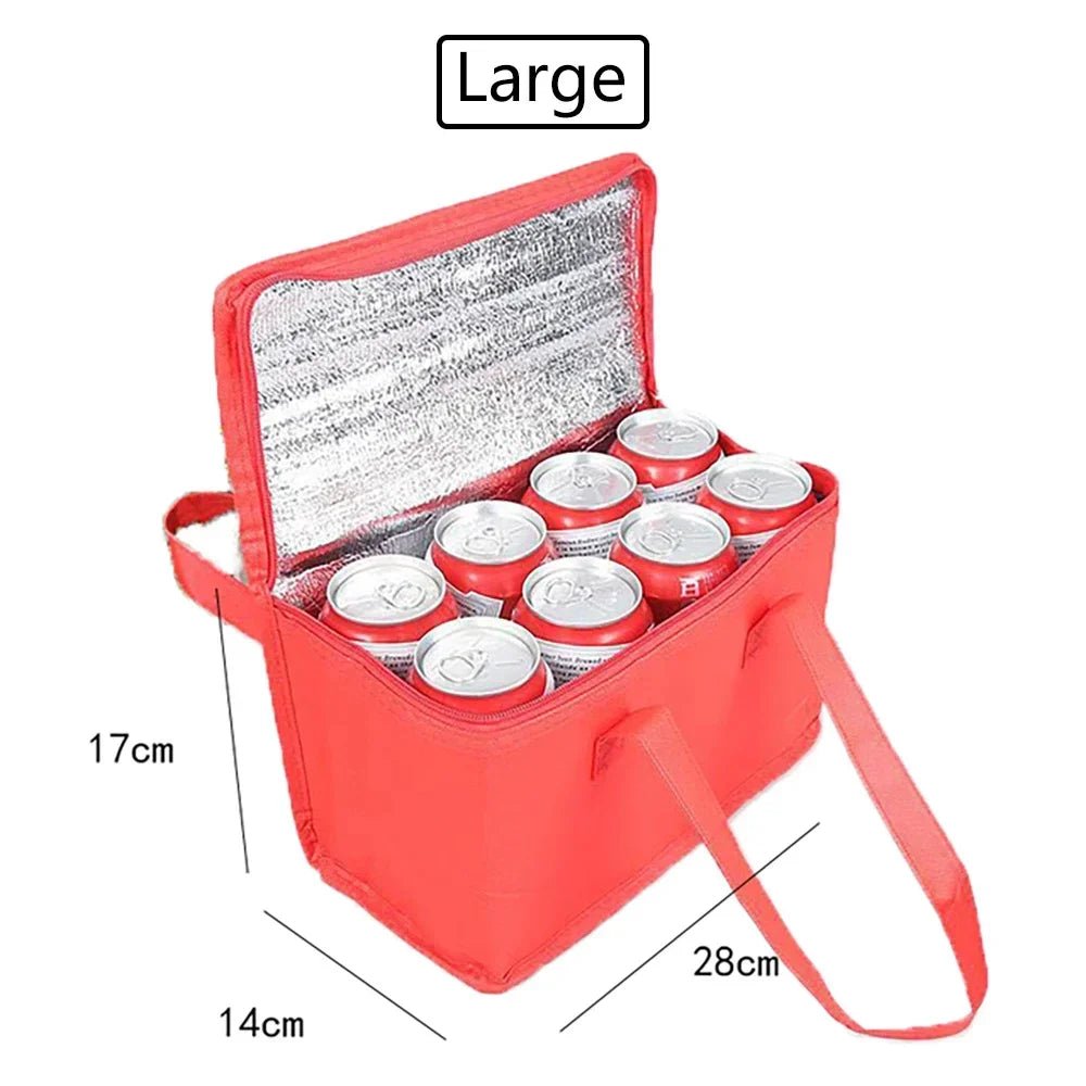 Portable Lunch Cooler Bag Folding Insulation Picnic Ice Pack Food Thermal Bag Drink Carrier - Onlytenbucks.com