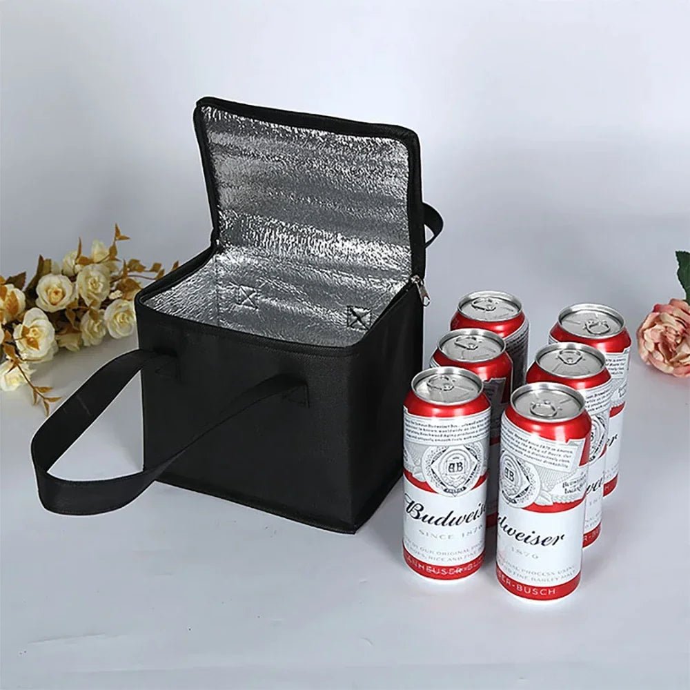 Portable Lunch Cooler Bag Folding Insulation Picnic Ice Pack Food Thermal Bag Drink Carrier - Onlytenbucks.com