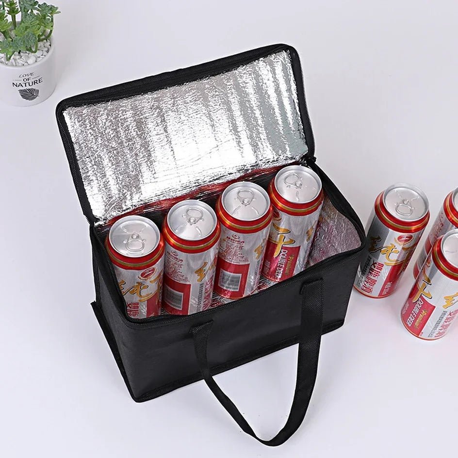 Portable Lunch Cooler Bag Folding Insulation Picnic Ice Pack Food Thermal Bag Drink Carrier - Onlytenbucks.com