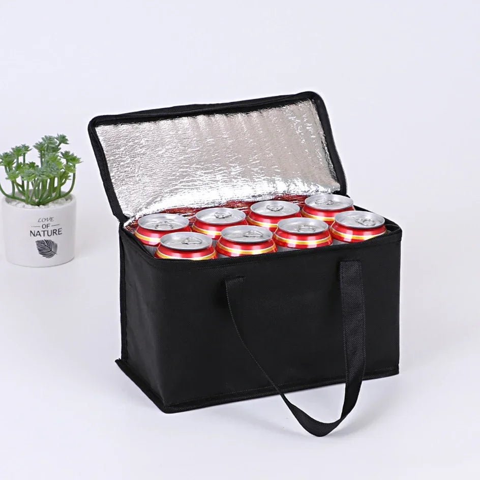 Portable Lunch Cooler Bag Folding Insulation Picnic Ice Pack Food Thermal Bag Drink Carrier - Onlytenbucks.com