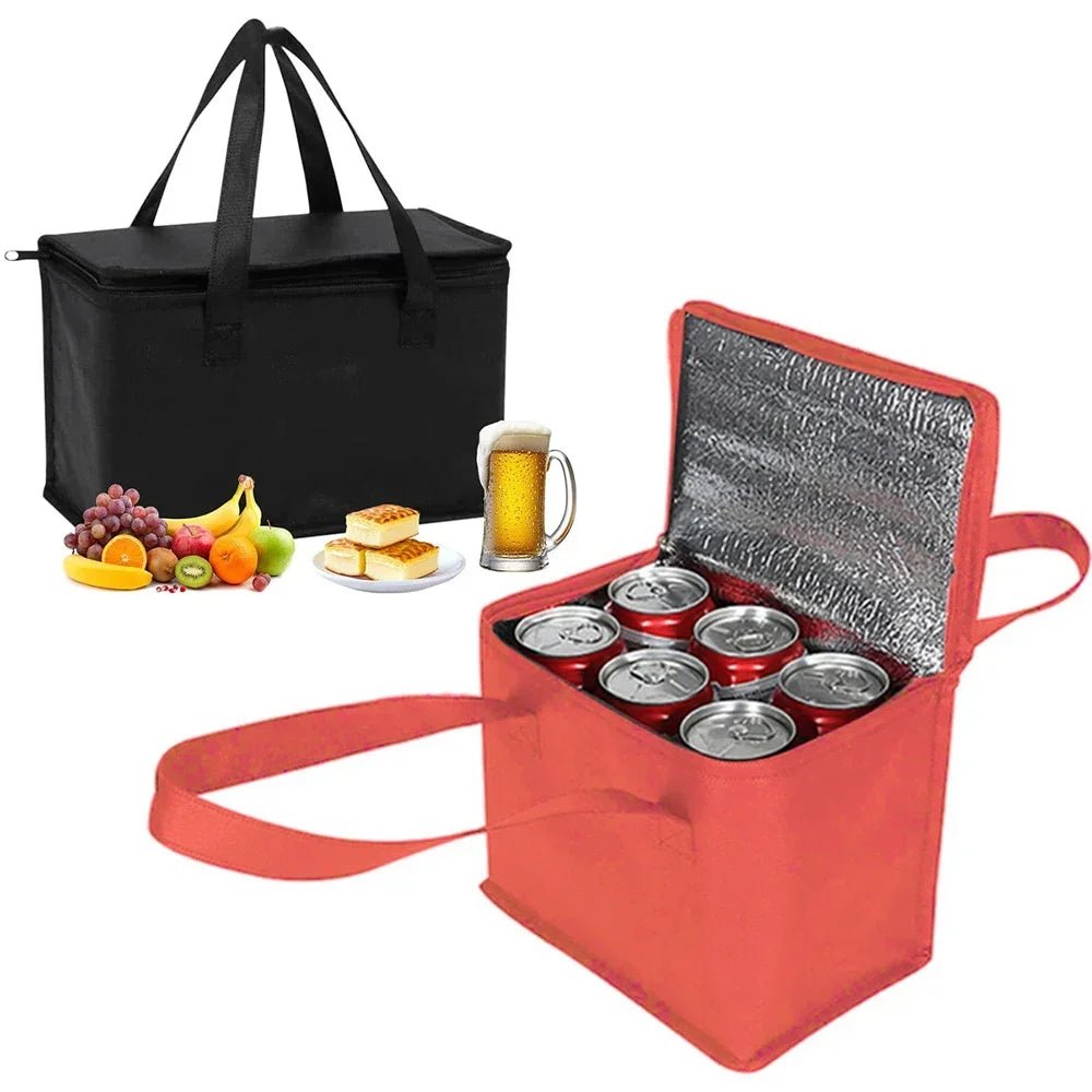 Portable Lunch Cooler Bag Folding Insulation Picnic Ice Pack Food Thermal Bag Drink Carrier - Onlytenbucks.com