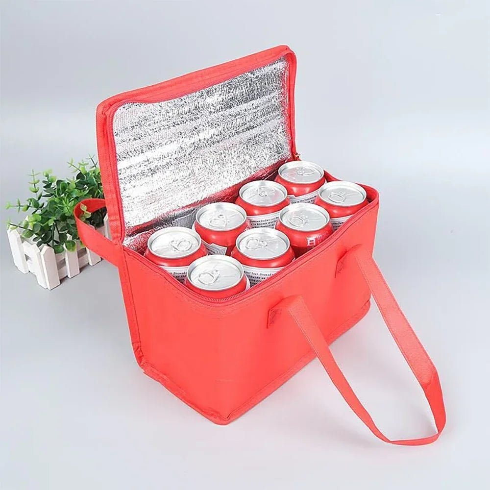 Portable Lunch Cooler Bag Folding Insulation Picnic Ice Pack Food Thermal Bag Drink Carrier - Onlytenbucks.com