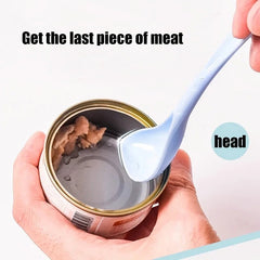 Portable Silicone Pet Food Lid and Spoon Set – 2 - in - 1 Can Cover and Sealer - Onlytenbucks.com