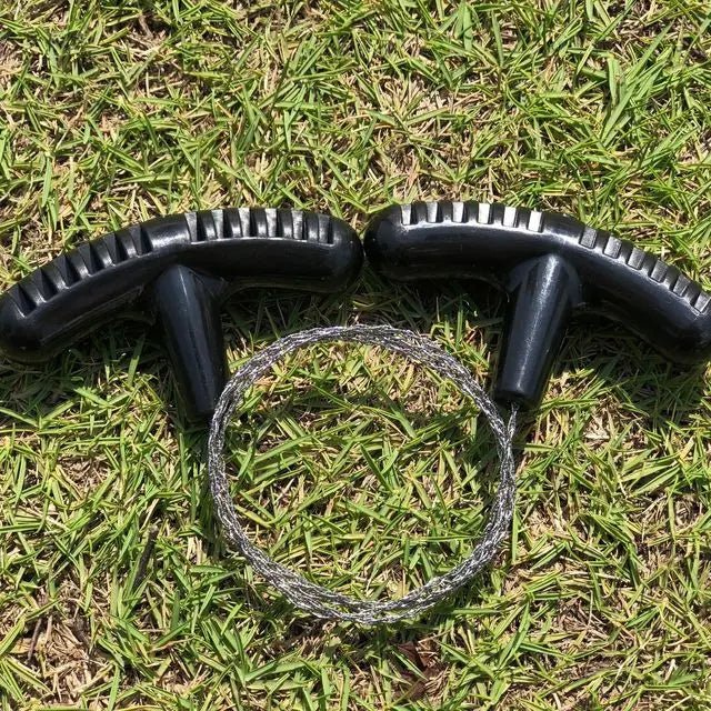 Portable Stainless Steel Wire Saw with Finger Handle Outdoor Camping Hiking Pocket Manual Cutting - Onlytenbucks.com