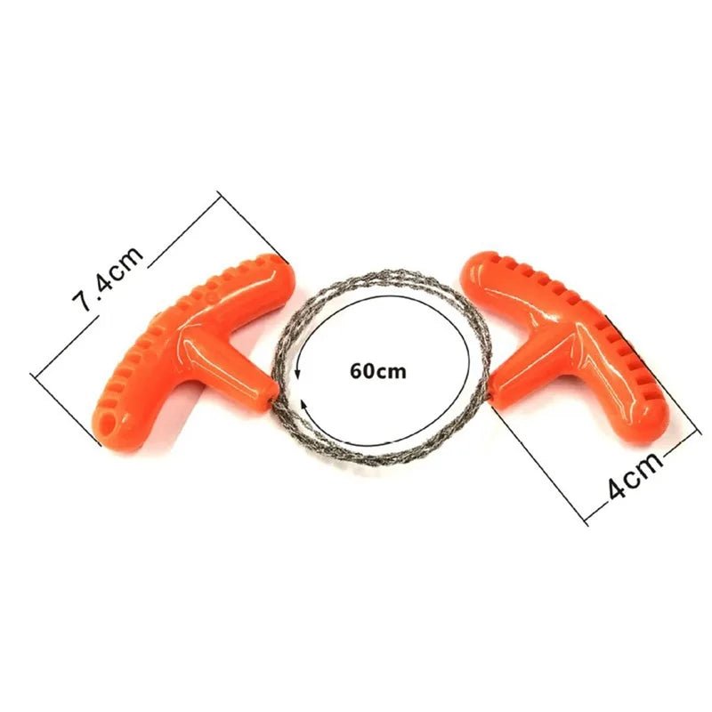 Portable Stainless Steel Wire Saw with Finger Handle Outdoor Camping Hiking Pocket Manual Cutting - Onlytenbucks.com