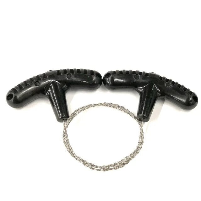 Portable Stainless Steel Wire Saw with Finger Handle Outdoor Camping Hiking Pocket Manual Cutting - Onlytenbucks.com