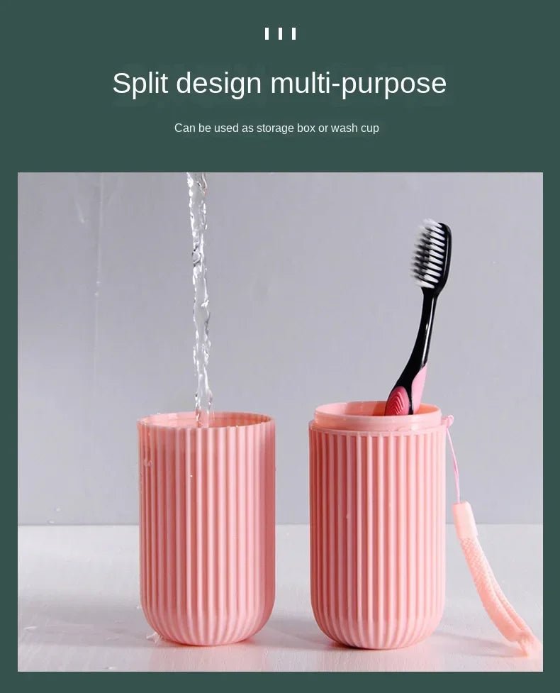 Portable Toothbrush Cup – Travel Toothpaste Holder and Toiletry Storage Case Organizer - Onlytenbucks.com