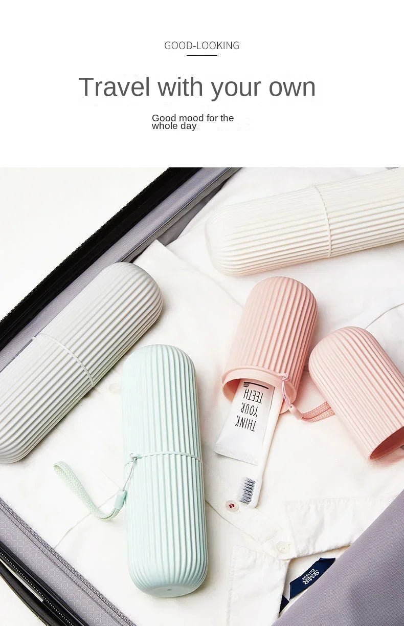 Portable Toothbrush Cup – Travel Toothpaste Holder and Toiletry Storage Case Organizer - Onlytenbucks.com