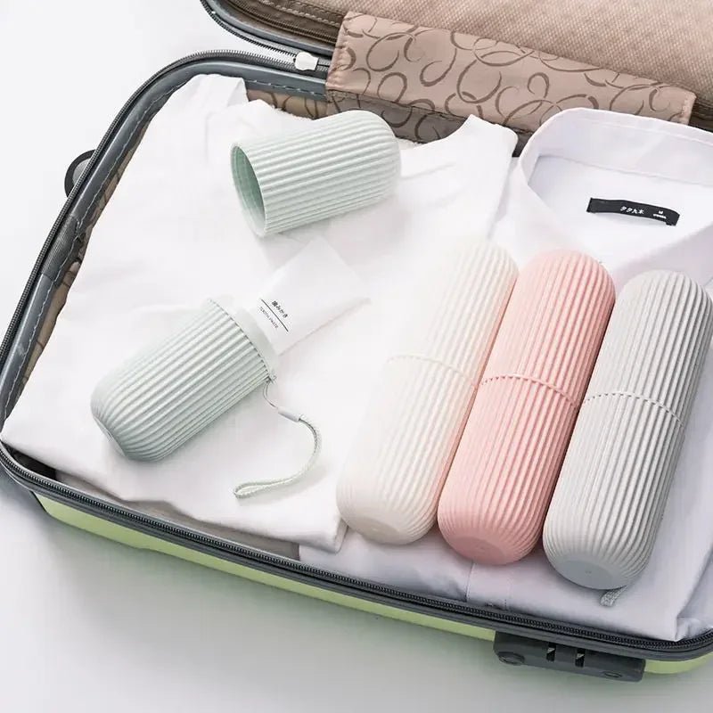 Portable Toothbrush Cup – Travel Toothpaste Holder and Toiletry Storage Case Organizer - Onlytenbucks.com