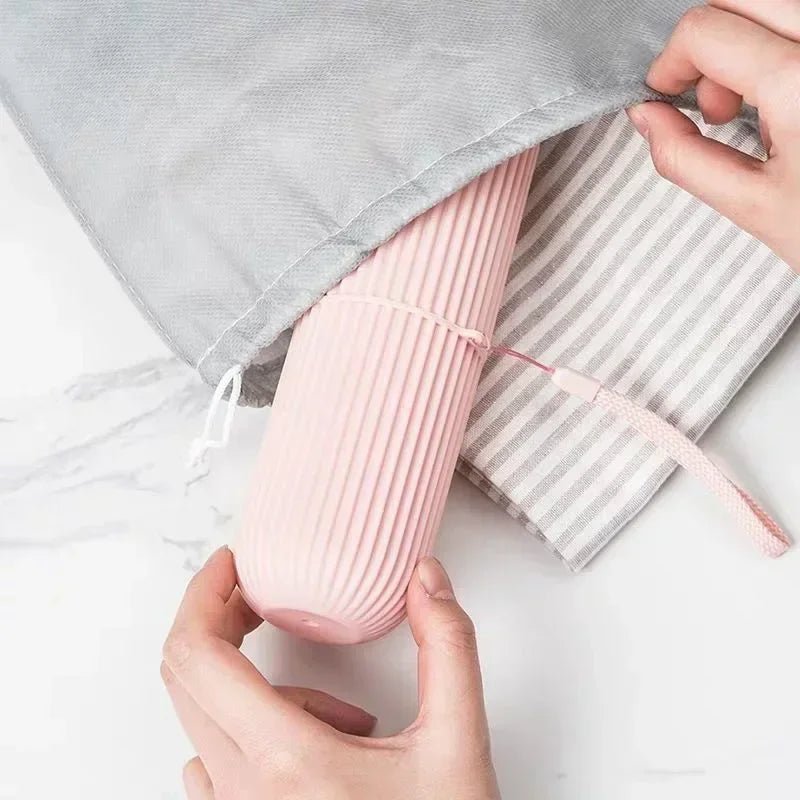 Portable Toothbrush Cup – Travel Toothpaste Holder and Toiletry Storage Case Organizer - Onlytenbucks.com