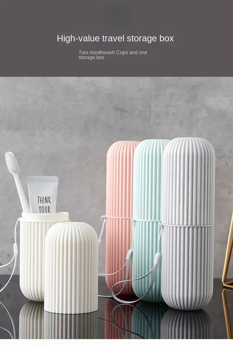 Portable Toothbrush Cup – Travel Toothpaste Holder and Toiletry Storage Case Organizer - Onlytenbucks.com