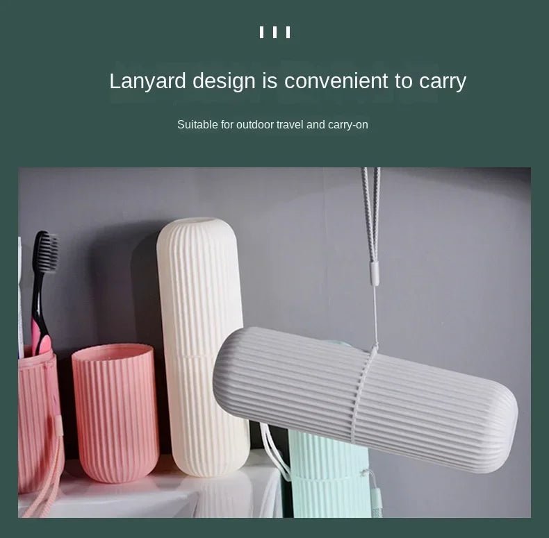 Portable Toothbrush Cup – Travel Toothpaste Holder and Toiletry Storage Case Organizer - Onlytenbucks.com