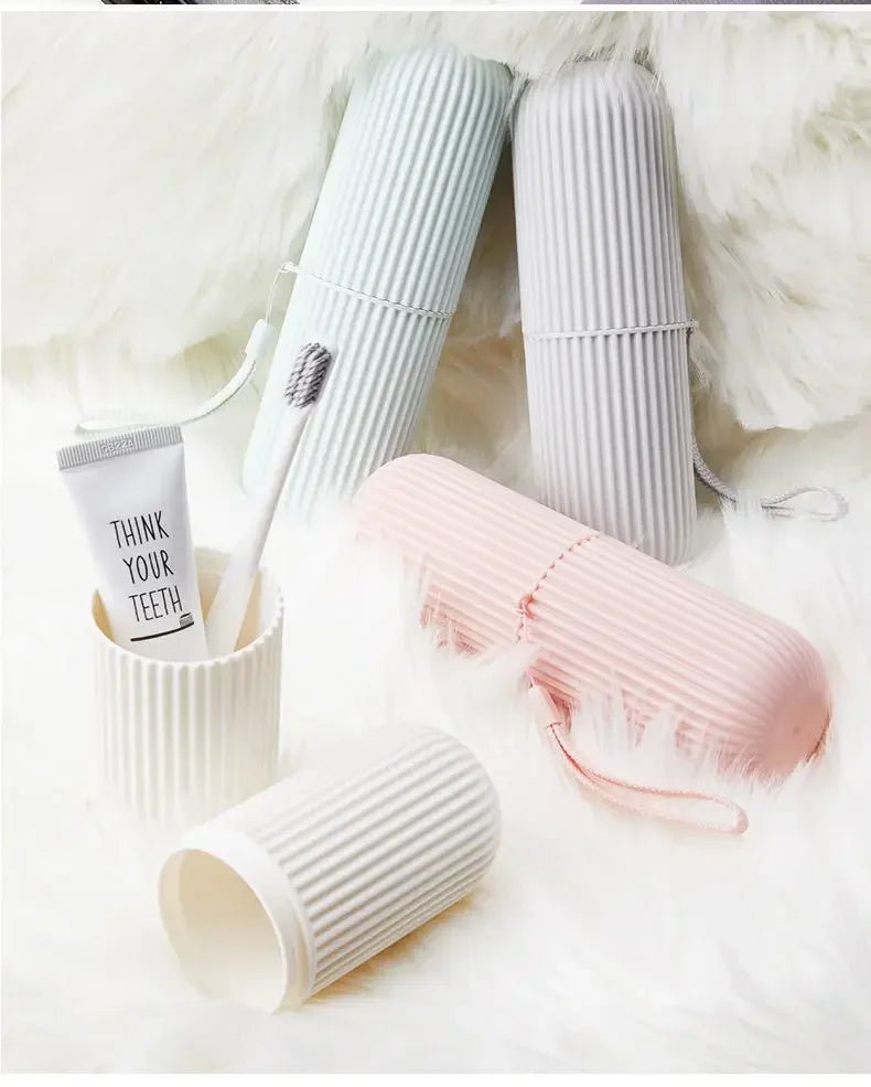 Portable Toothbrush Cup – Travel Toothpaste Holder and Toiletry Storage Case Organizer - Onlytenbucks.com