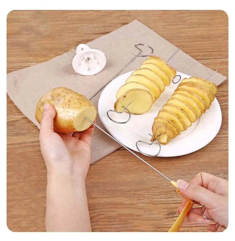Easy - to - use Spiral Potato Cutter - Onlytenbucks.com