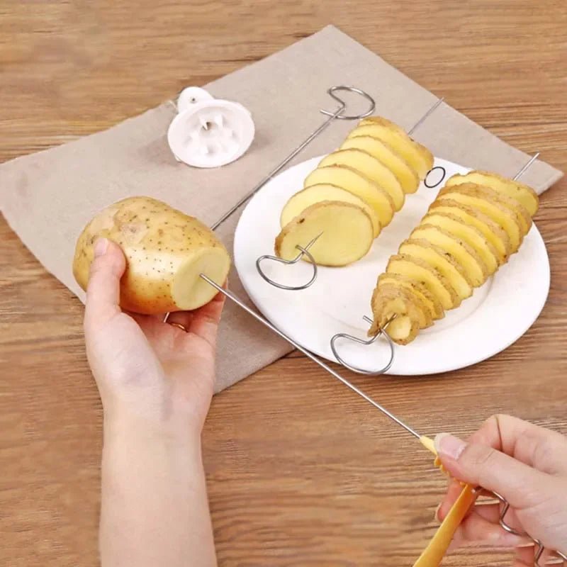 Easy - to - use Spiral Potato Cutter - Onlytenbucks.com