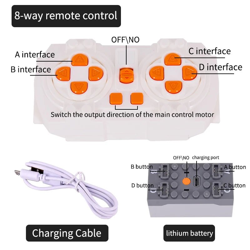 Power Functions - Compatible Motor and Electronics DIY Kit - Onlytenbucks.com