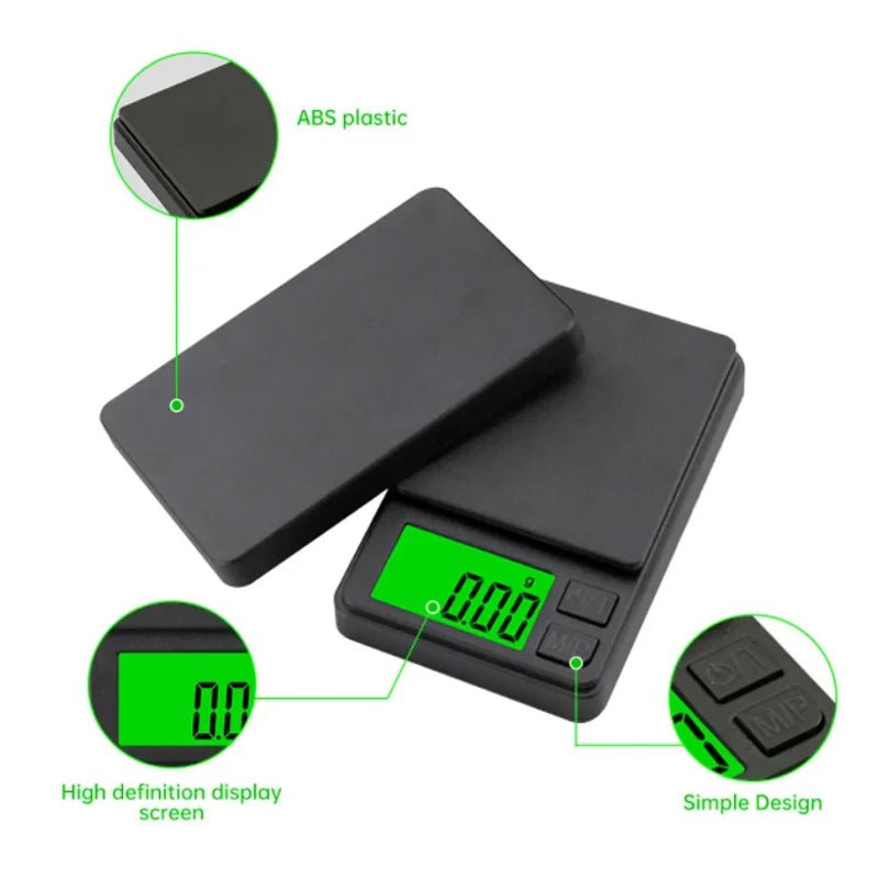 Mini Digital Pocket Scale – 500g/0.01g (17.6oz) or 1000g/0.1g (35.3oz) - Onlytenbucks.com