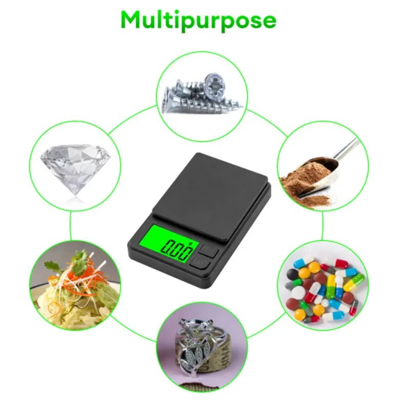 Mini Digital Pocket Scale – 500g/0.01g (17.6oz) or 1000g/0.1g (35.3oz) - Onlytenbucks.com