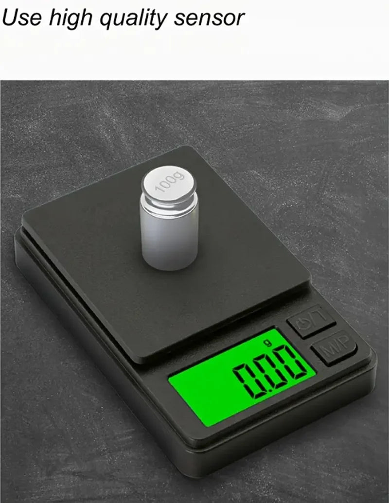 Mini Digital Pocket Scale – 500g/0.01g (17.6oz) or 1000g/0.1g (35.3oz) - Onlytenbucks.com