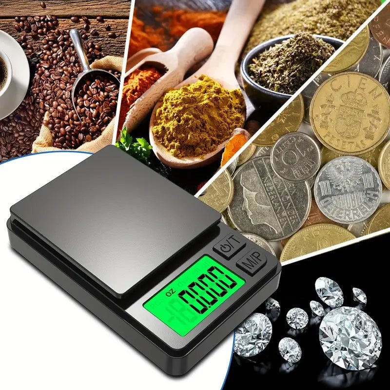Mini Digital Pocket Scale – 500g/0.01g (17.6oz) or 1000g/0.1g (35.3oz) - Onlytenbucks.com