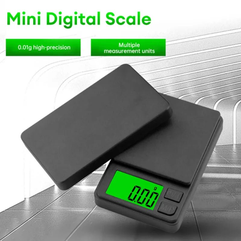 Mini Digital Pocket Scale – 500g/0.01g (17.6oz) or 1000g/0.1g (35.3oz) - Onlytenbucks.com