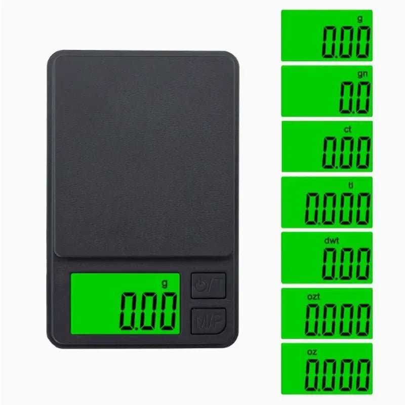 Mini Digital Pocket Scale – 500g/0.01g (17.6oz) or 1000g/0.1g (35.3oz) - Onlytenbucks.com