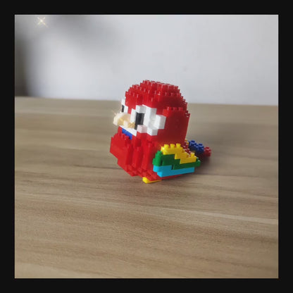 BUILT Colorful Parrot Micro Mini Building Blocks – Educational DIY Toy