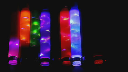 LED Pop Tubes Sensory Fidget Toy – 6 PCS Light-Up Stretch Tubes