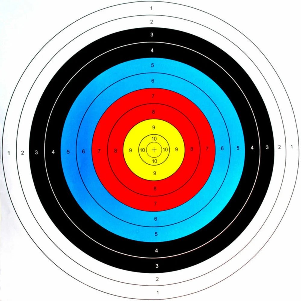Professional Archery Target Papers – 10 - Pack Full - Ring (15.7" × 15.7") - Onlytenbucks.com