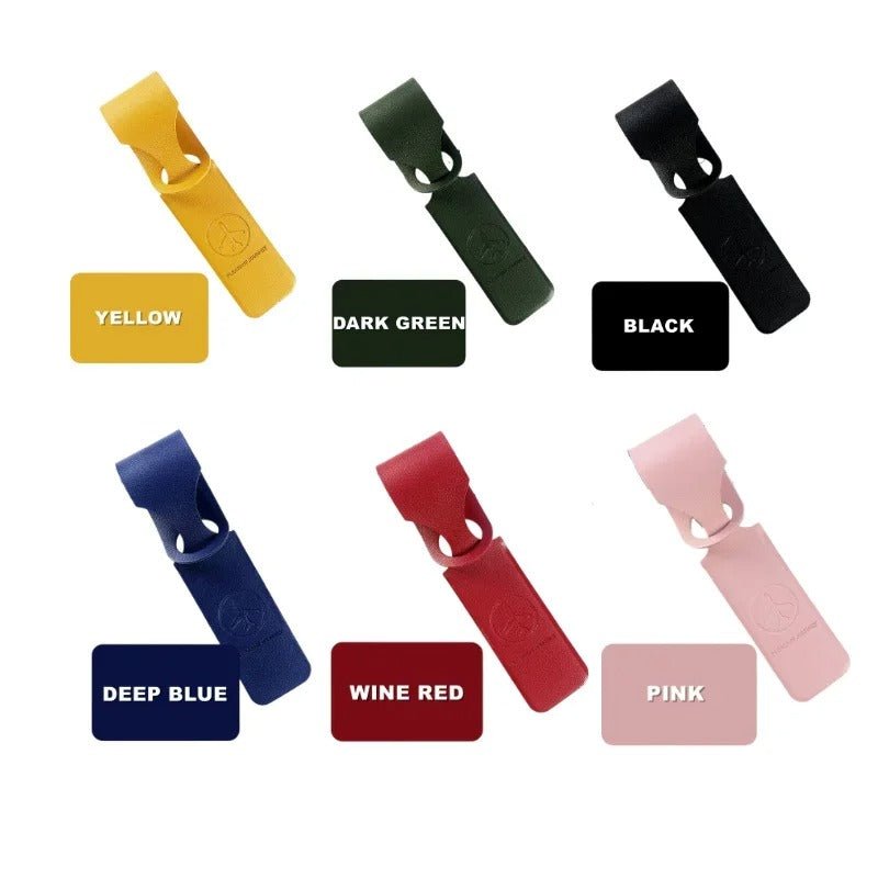 PU Leather Luggage Tag – Creative ID Address Holder - Onlytenbucks.com