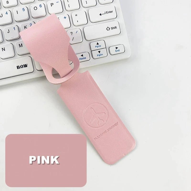 PU Leather Luggage Tag – Creative ID Address Holder - Onlytenbucks.com