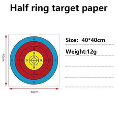 PVC Archery Paper Targets – High - Visibility Shooting Sheets (15.7" × 15.7") - Onlytenbucks.com