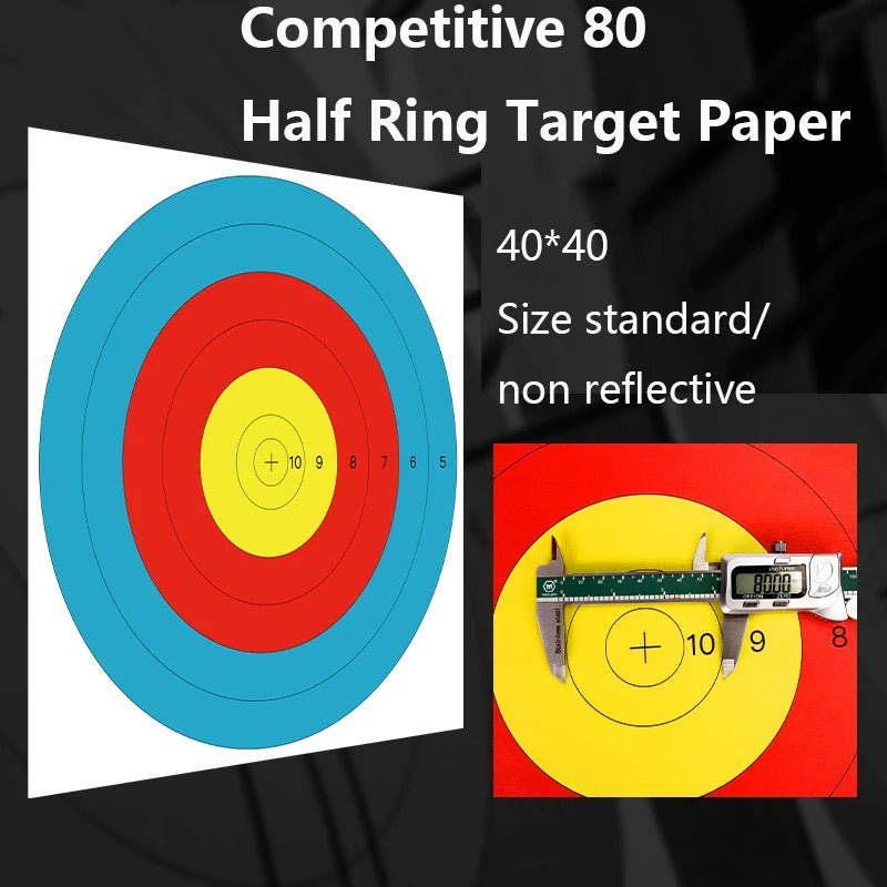 PVC Archery Paper Targets – High - Visibility Shooting Sheets (15.7" × 15.7") - Onlytenbucks.com