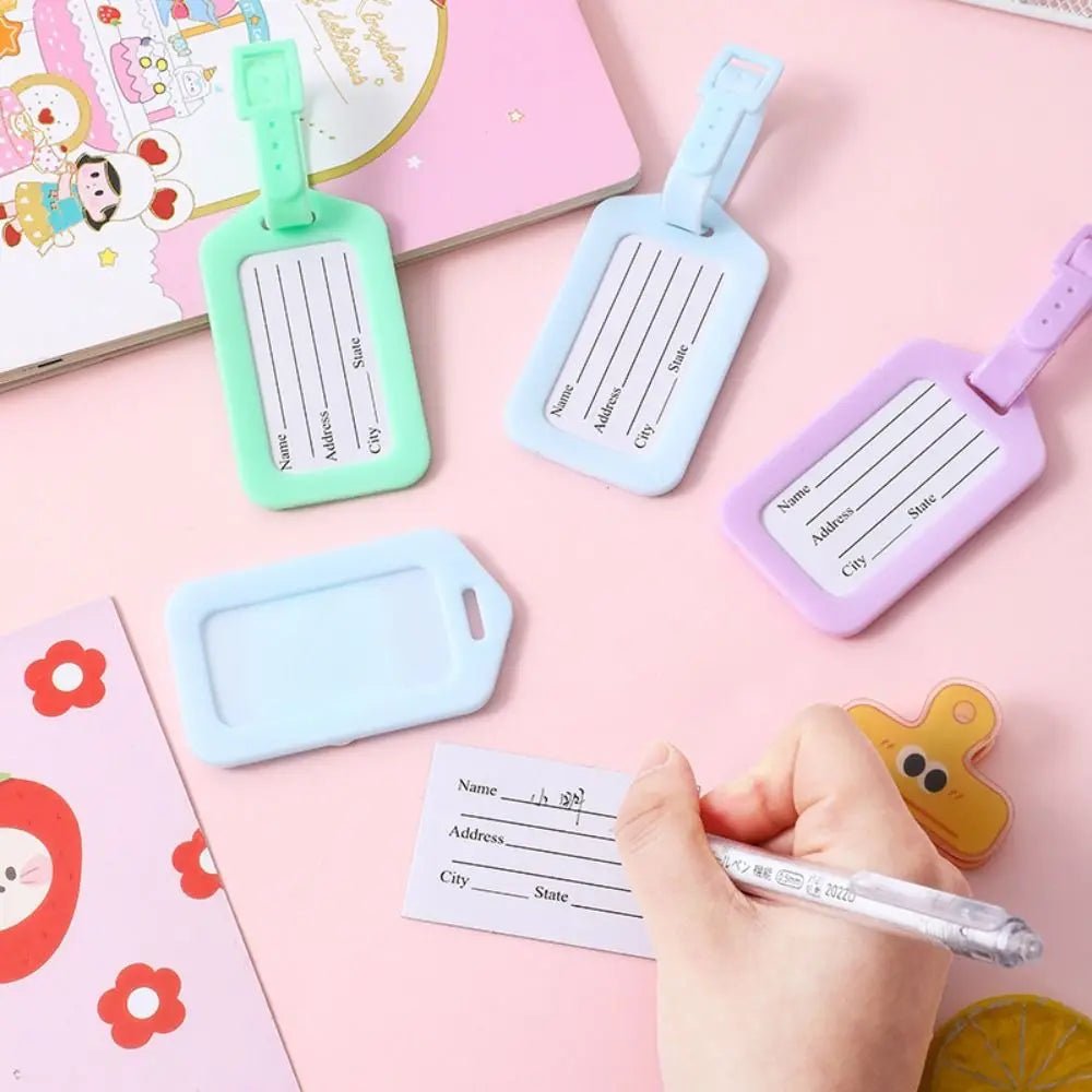 PVC Luggage Tag – Cartoon Travel ID - Onlytenbucks.com