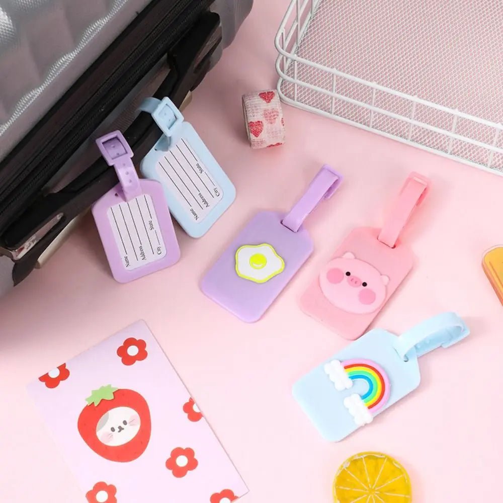 PVC Luggage Tag – Cartoon Travel ID - Onlytenbucks.com