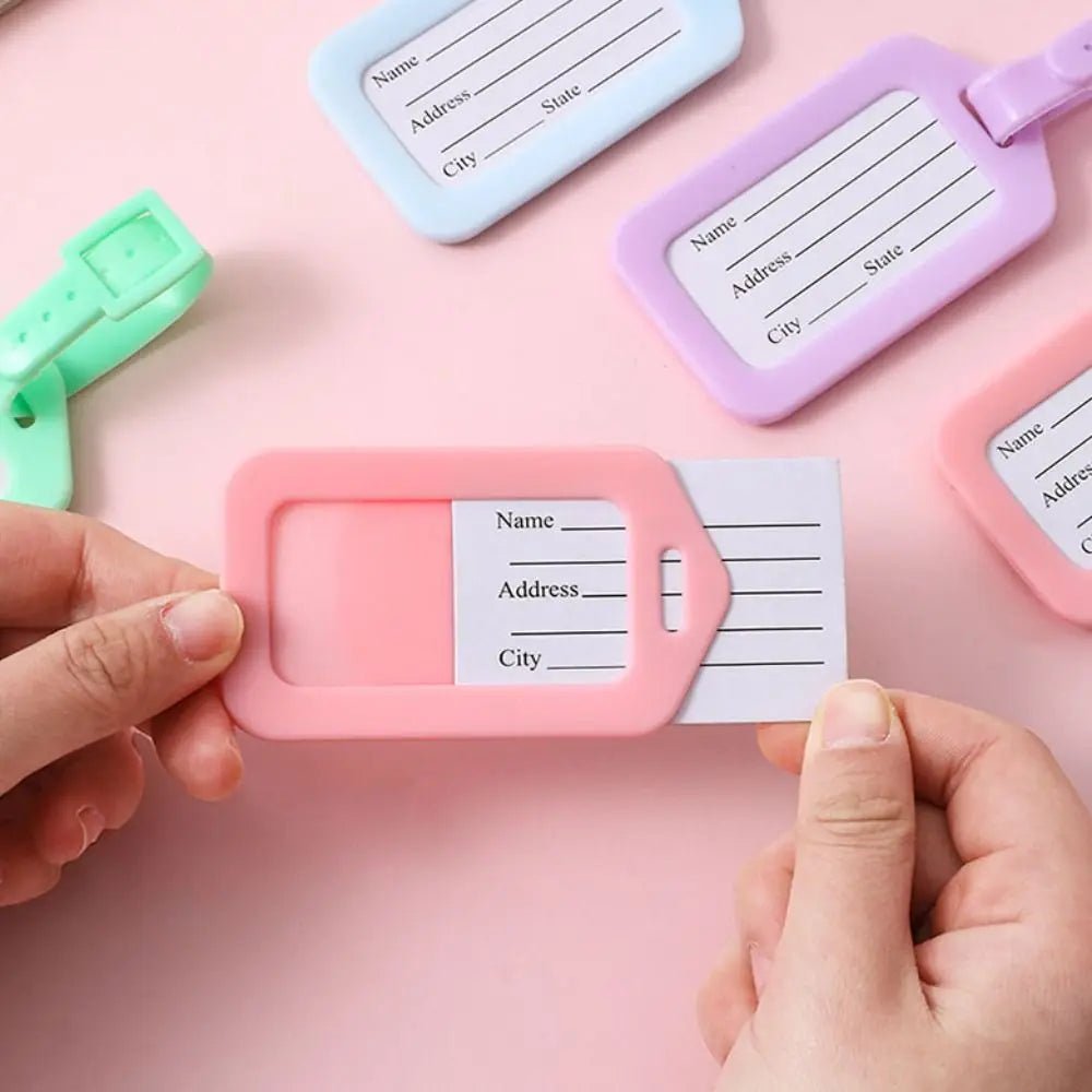PVC Luggage Tag – Cartoon Travel ID - Onlytenbucks.com