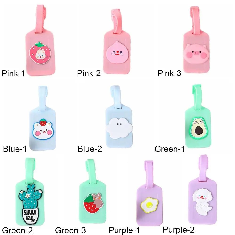 PVC Luggage Tag – Cartoon Travel ID - Onlytenbucks.com