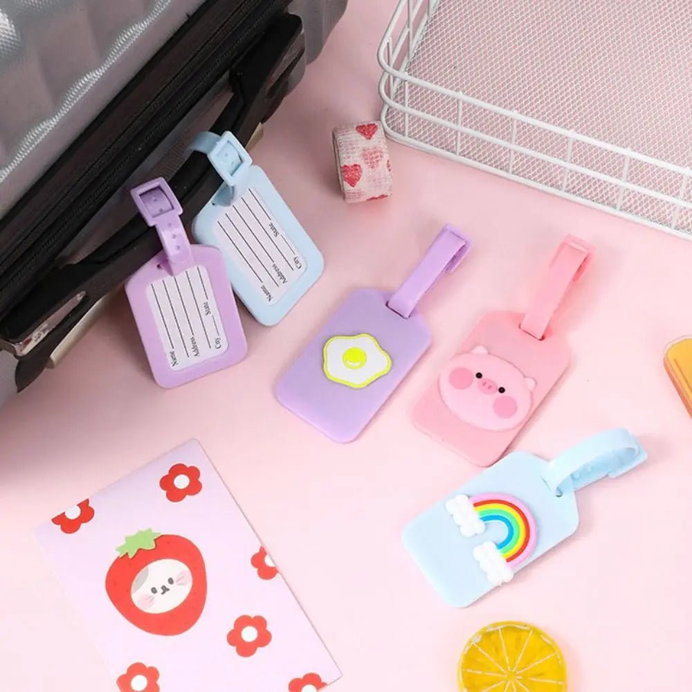 PVC Luggage Tag – Cartoon Travel ID - Onlytenbucks.com