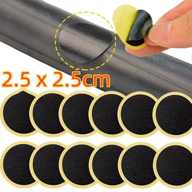 Quick - Apply Bicycle Tire Patches – Glue - Free, Fast - Drying Repair Kit (50 PCS) - Onlytenbucks.com