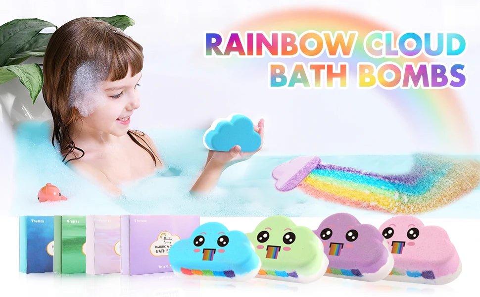 Rainbow Bath Bombs – Handmade Organic Fizzy Bubble Bath - Onlytenbucks.com