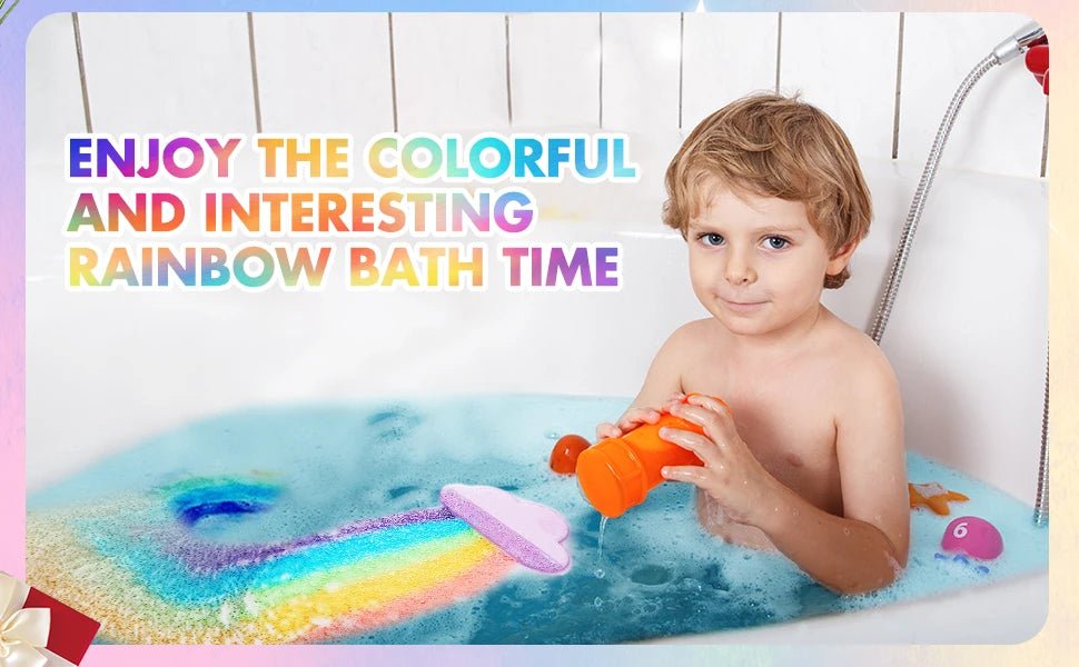 Rainbow Bath Bombs – Handmade Organic Fizzy Bubble Bath - Onlytenbucks.com